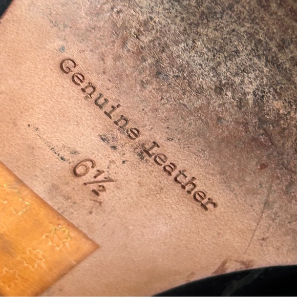 Madewell Womens Mule Size 6.5 Black Leather Shoes Slides Block Heel - Picture 7 of 8